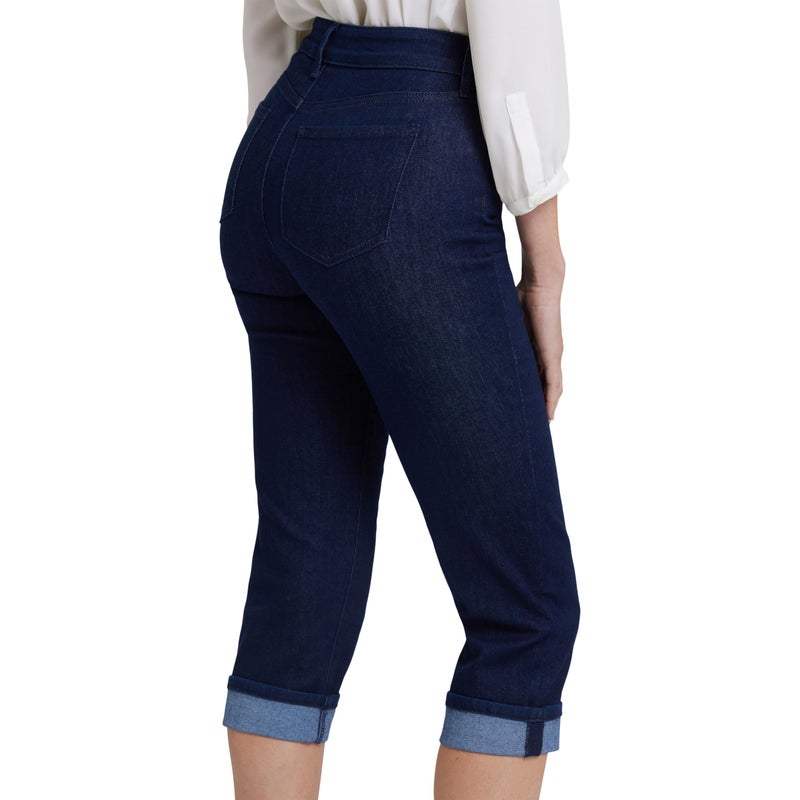NYDJ Women's Marilyn Straight Cuff Cropped Slimming Jeans, Rinse 1, 6 - Image 3